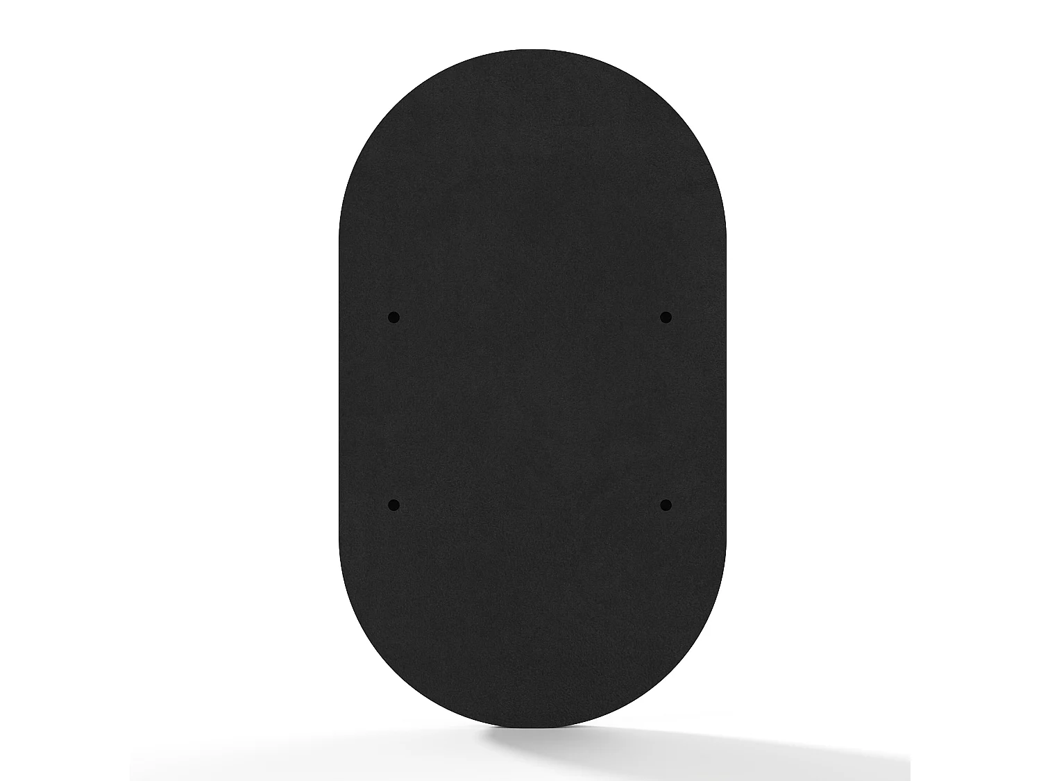 Miroir mural ovale en aluminium- L. 40 x H. 70 cm - Chromé - REFLEYA