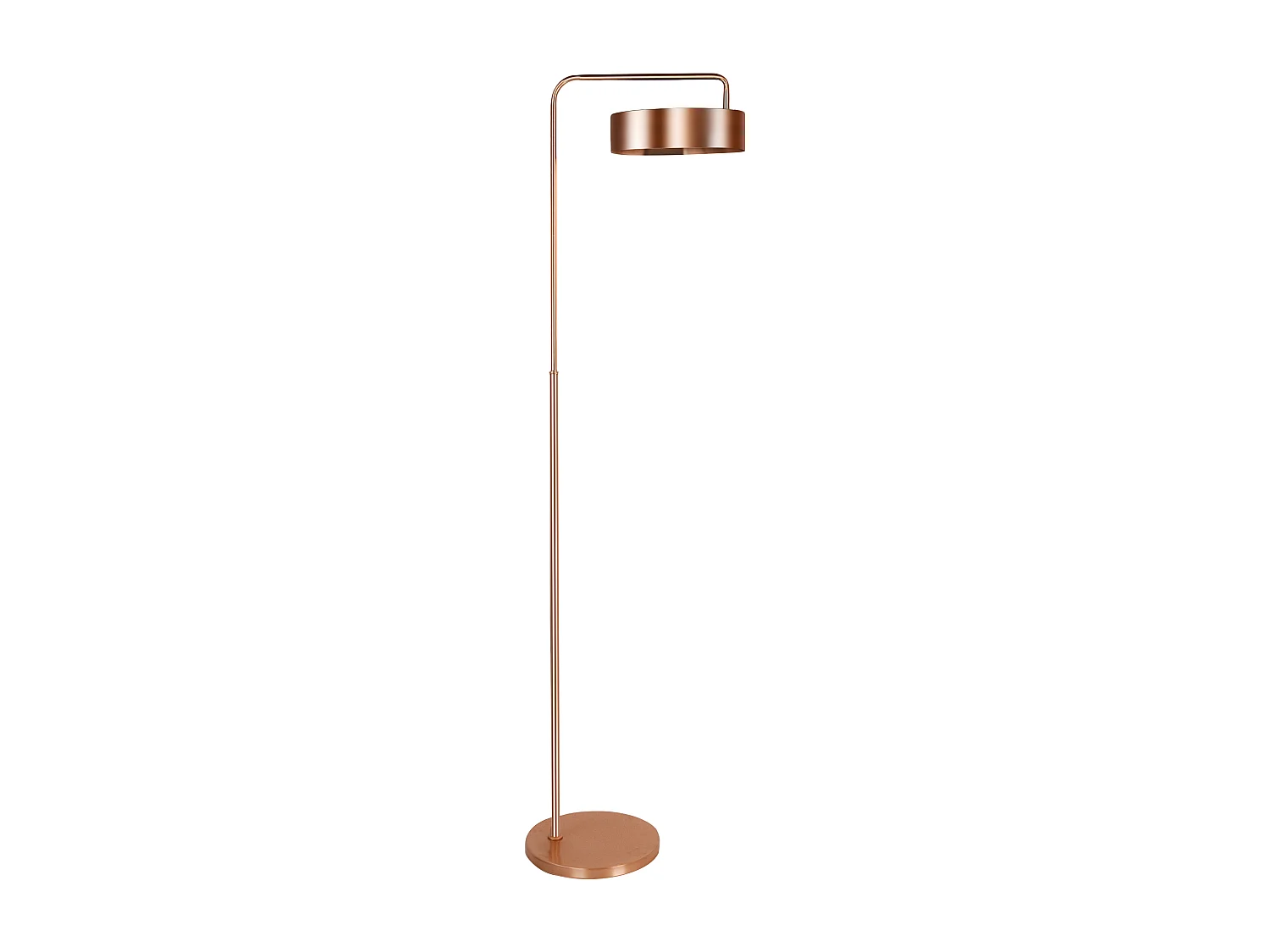 Lampadaire art déco en métal -  L. 35 x H. 150 cm - Cuivre - OTILIE