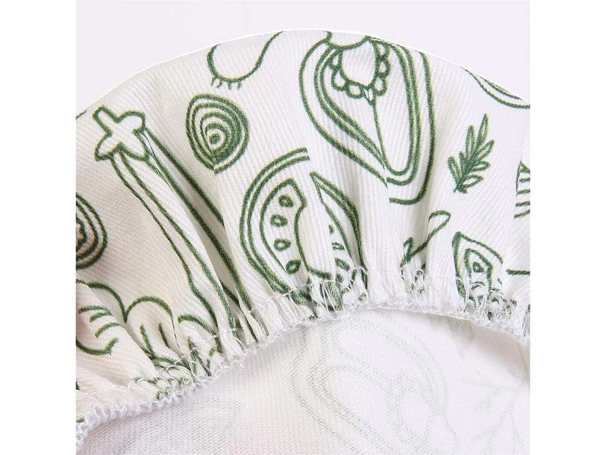 Pack 3 x 3 Couvercles Souples en Coton Réutilisables Motif Légumes - GUMMY