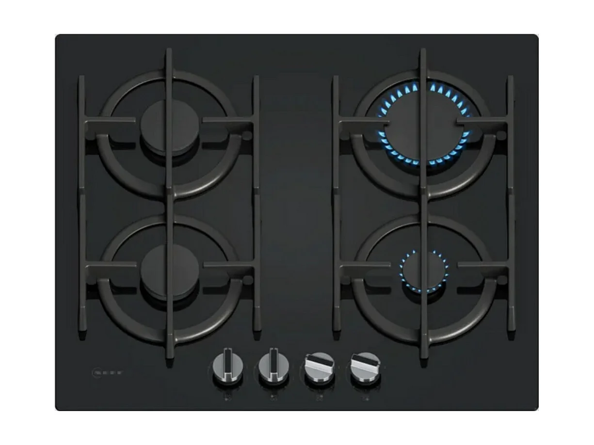 Neff Table de cuisson à gaz 59cm 4 feux noir 7500w noir - T26PIP4S0