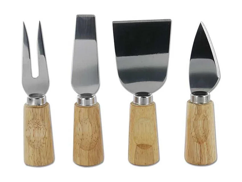 Set Planche à Fromage + 3 Ustensiles Aimantés avec Support Bois - FAMOSO