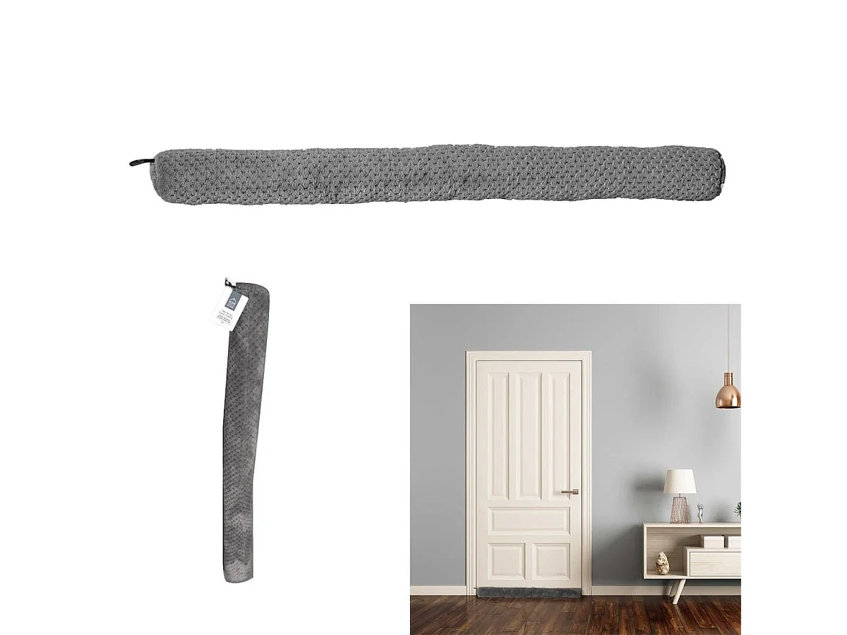 Boudin de Porte Nid d'Abeille Gris 7x80cm - FIORA