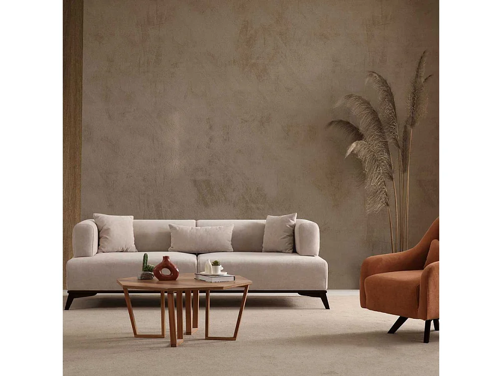 Canapé 3 places en polyester Hera