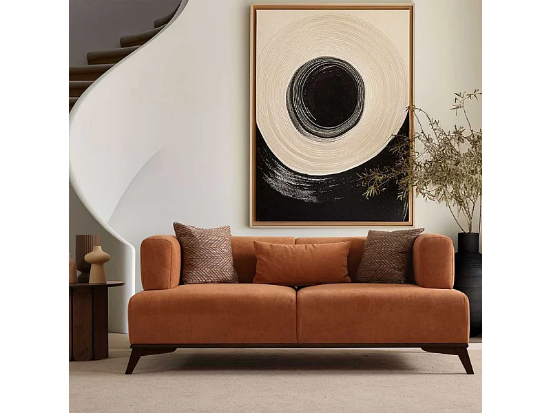 Canapé 2 places en polyester Hera