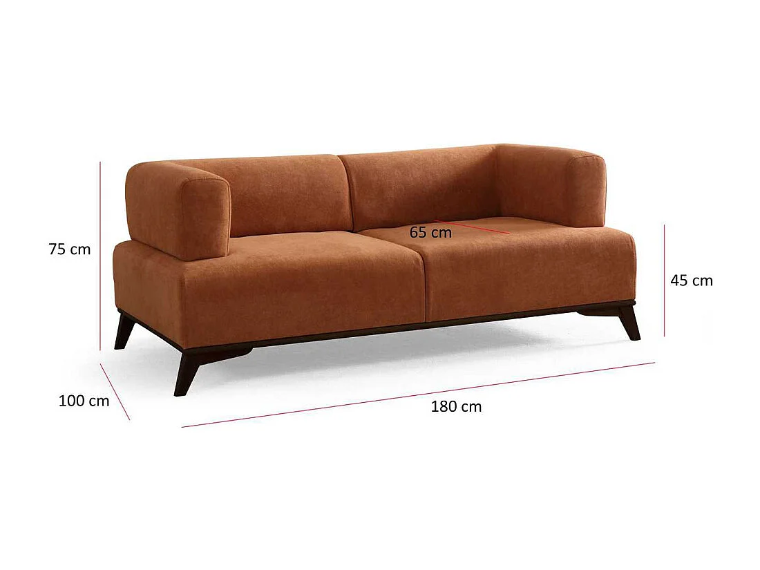 Canapé 2 places en polyester Hera