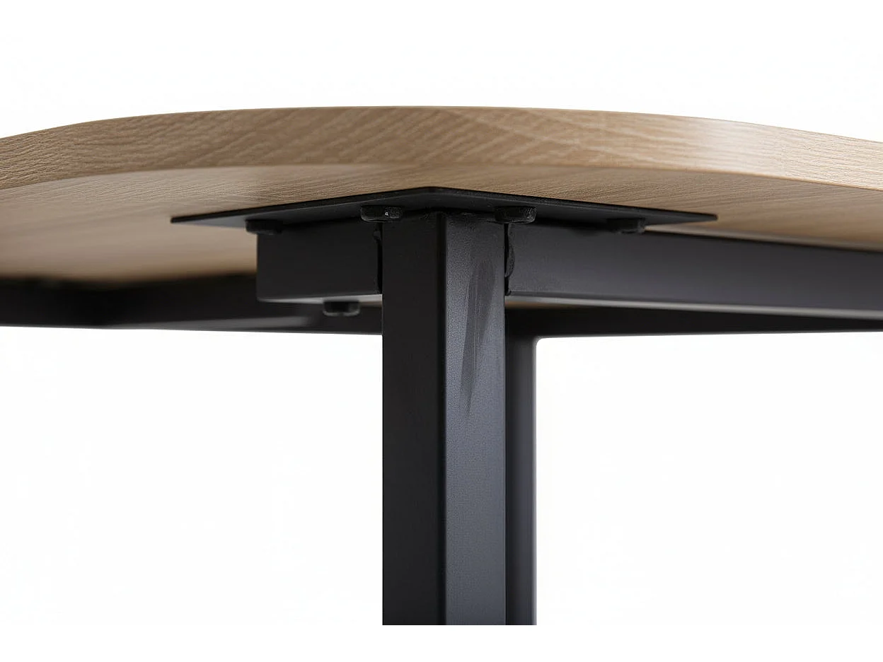 Ensemble Table et 6 chaises VENDOME beige pieds noirs