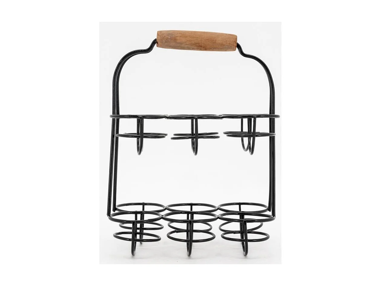 Porte-oeufs en métal noir pour 12 oeufs