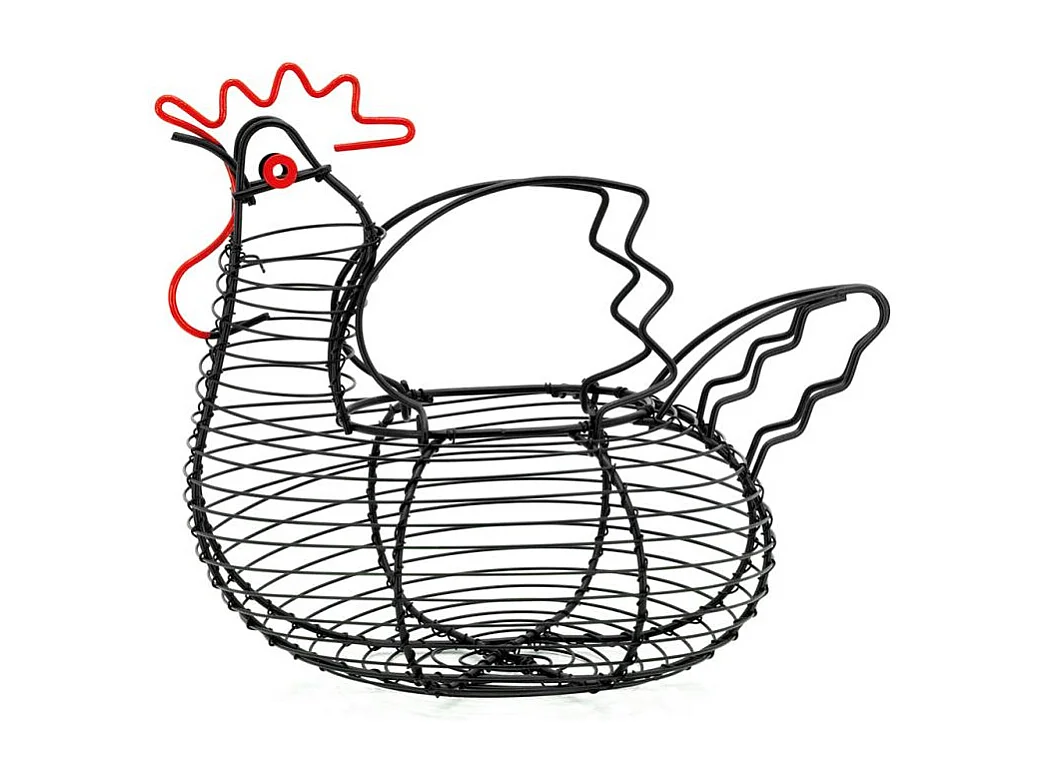 Coffret poule en métal noir