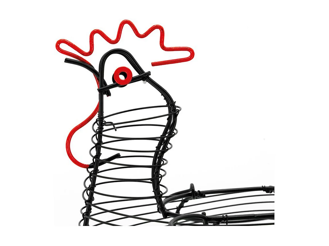 Coffret poule en métal noir