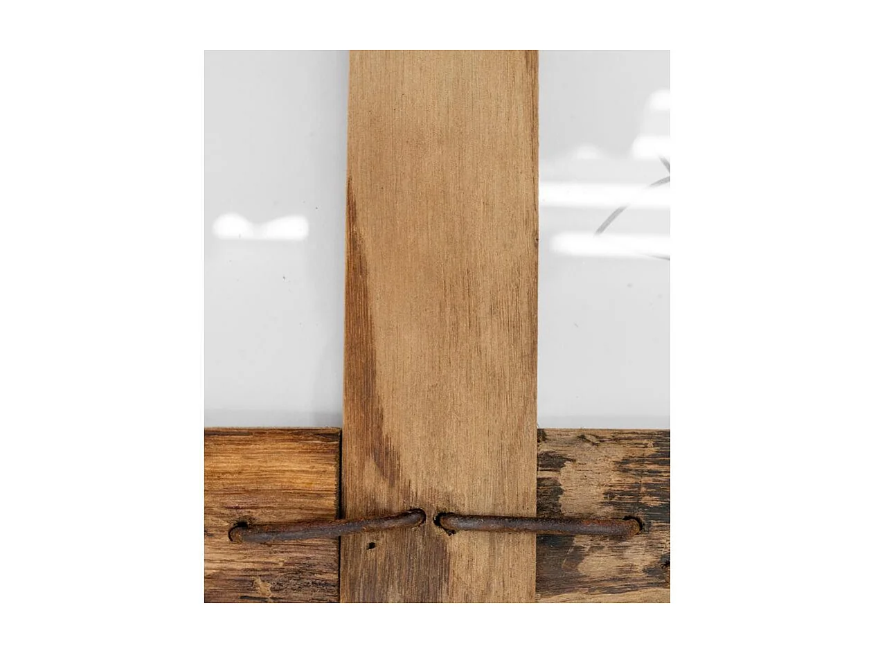 Cadre photo 3 vues en bois recyclé – Rustique et naturel