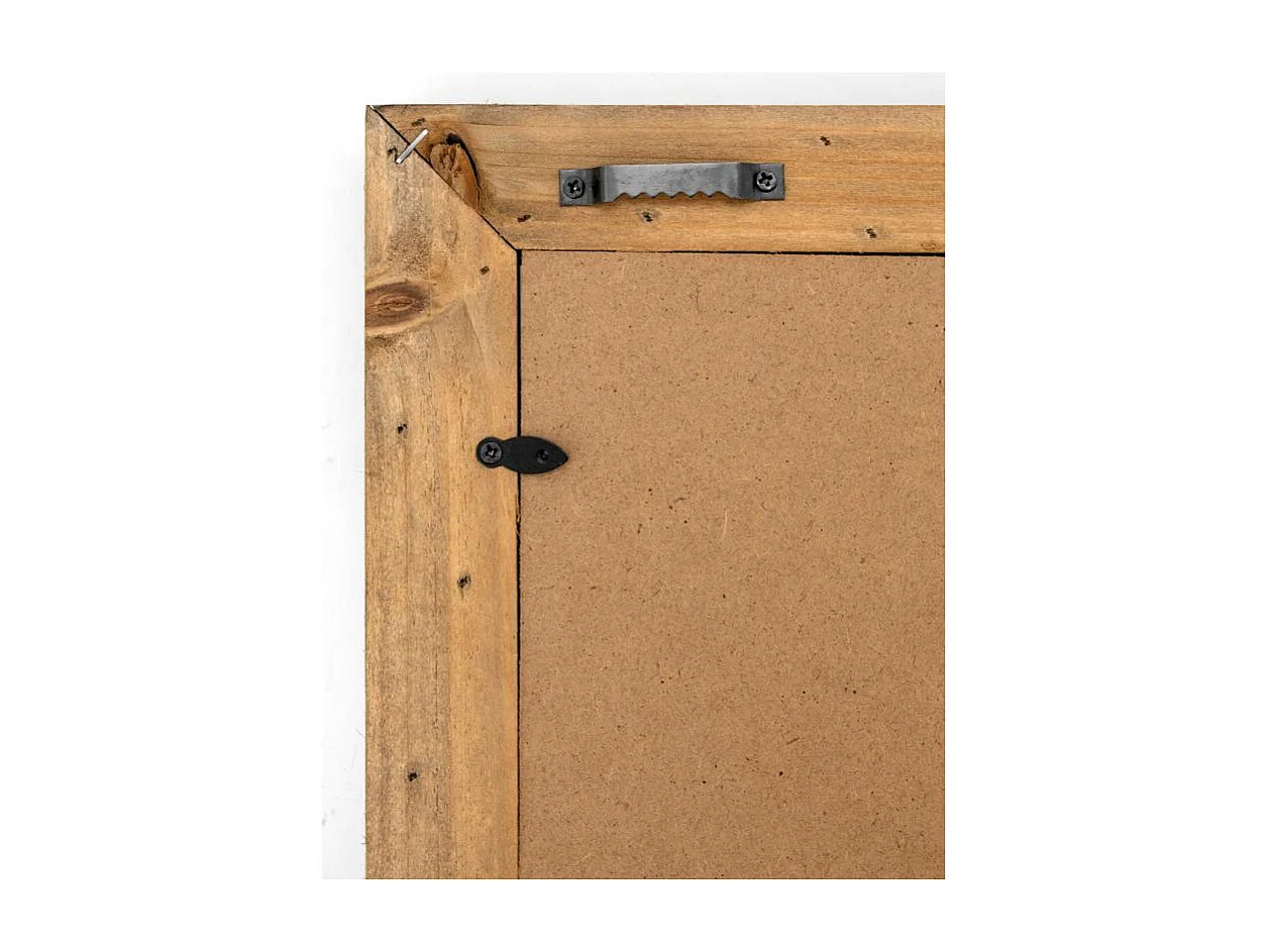 Cadre photo 3 vues en bois recyclé – Rustique et naturel