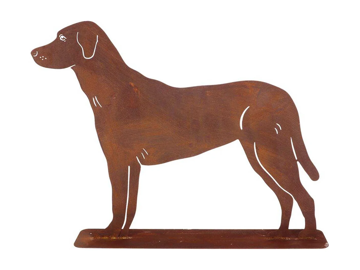 Animal de compagnie décoratif en métal rouillé Chien debout