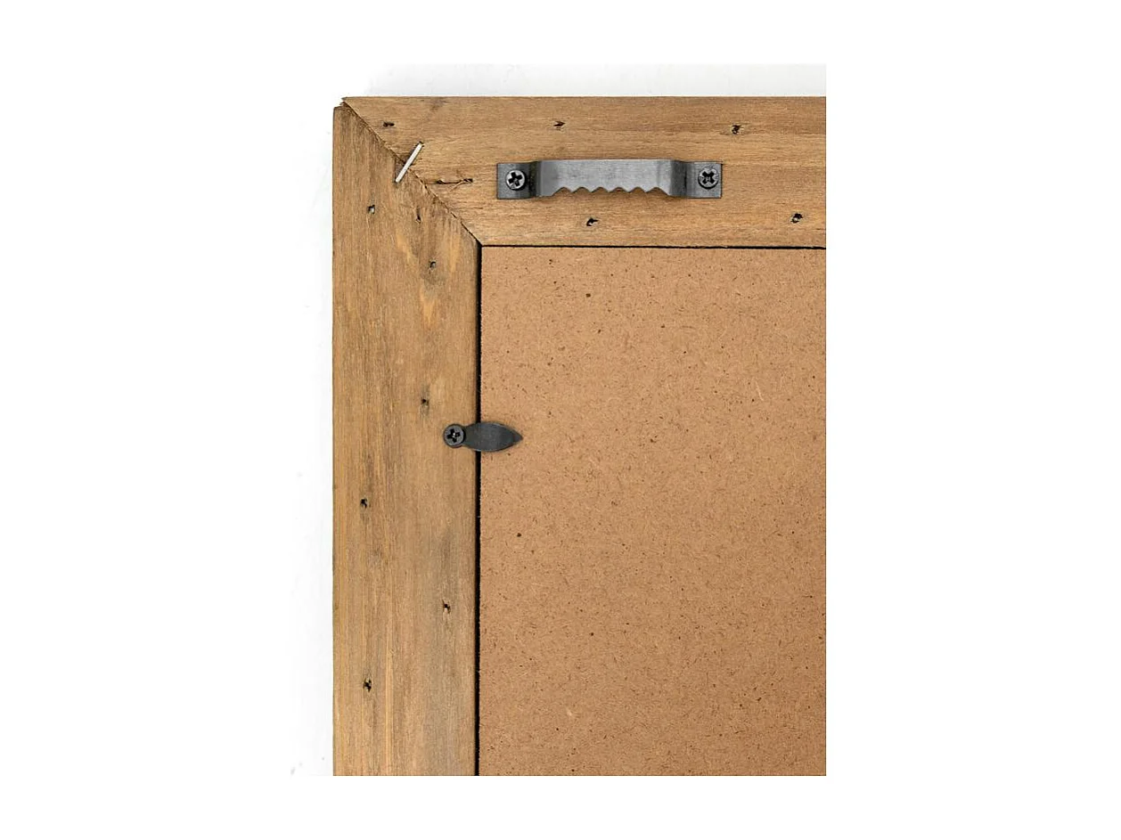 Cadre photo 3 vues en bois recyclé – Rustique et naturel