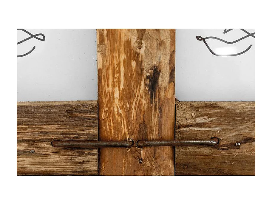 Cadre photo 3 vues en bois recyclé – Rustique et naturel