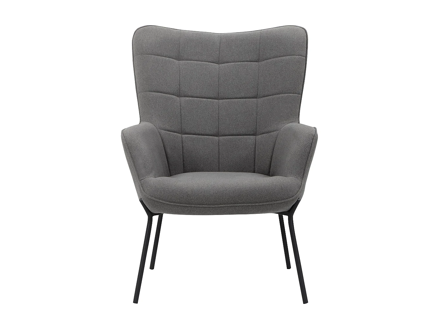 Boris|Fauteuil en velours anthracite