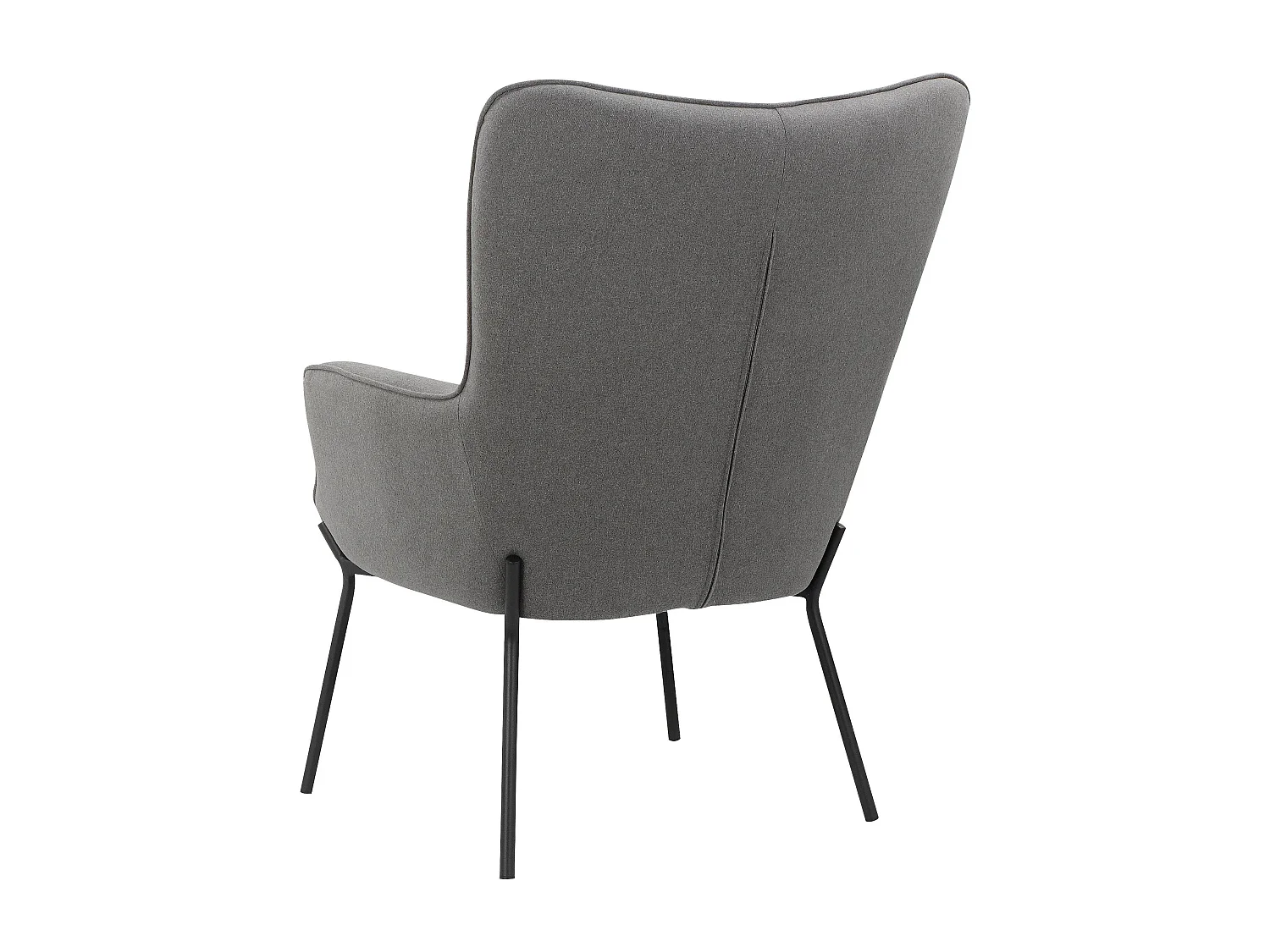 Boris|Fauteuil en velours anthracite