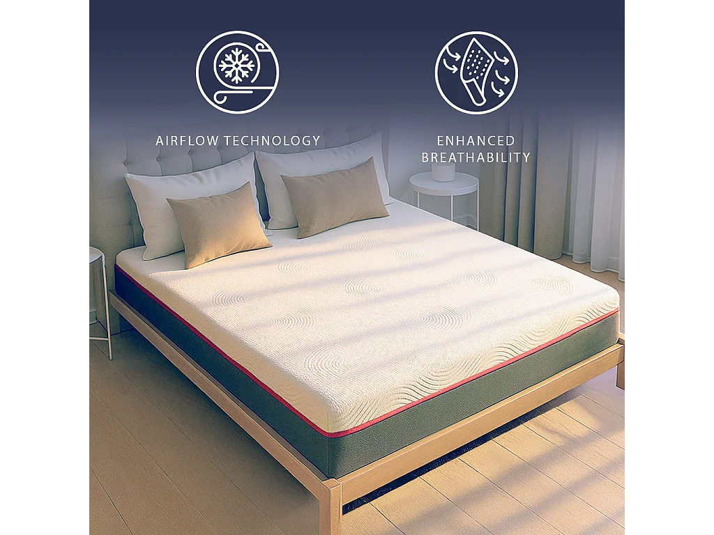 Lully | Matratze 160x190 | Memory Foam & Taschenfedern | 30 cm | Breeze | Medizinprodukt | Made in Italy