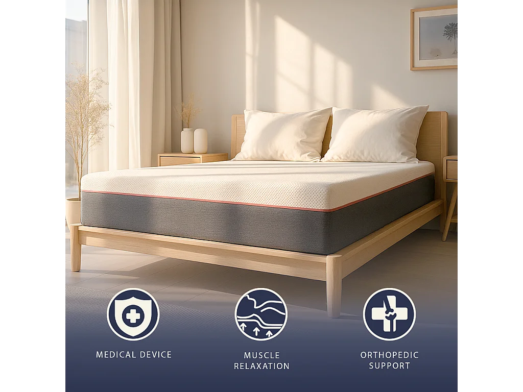 Lully | Matratze 90x190 Memory Foam & Taschenfedern | H30 cm | Abnehmbar | Made in Italy