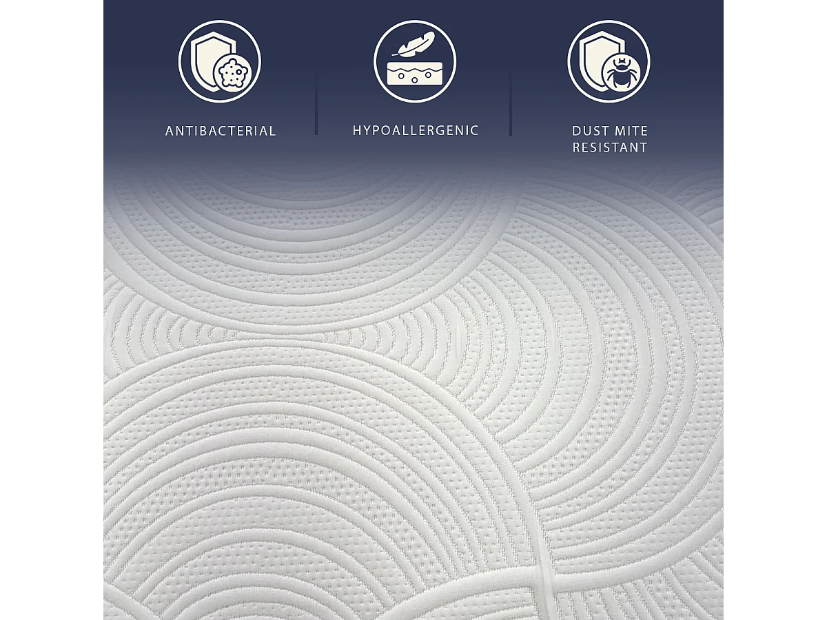 Lully | Matratze 140x200 Memory Foam & Taschenfedern | H30 cm | Abnehmbar | Made in Italy