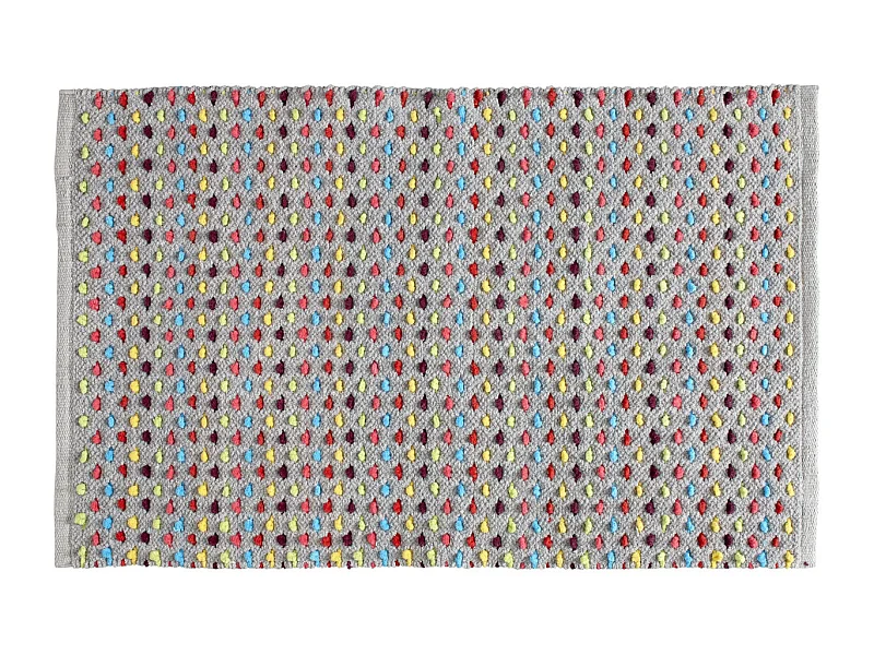 Tapis de bain déco en coton chenille 50x80cm
