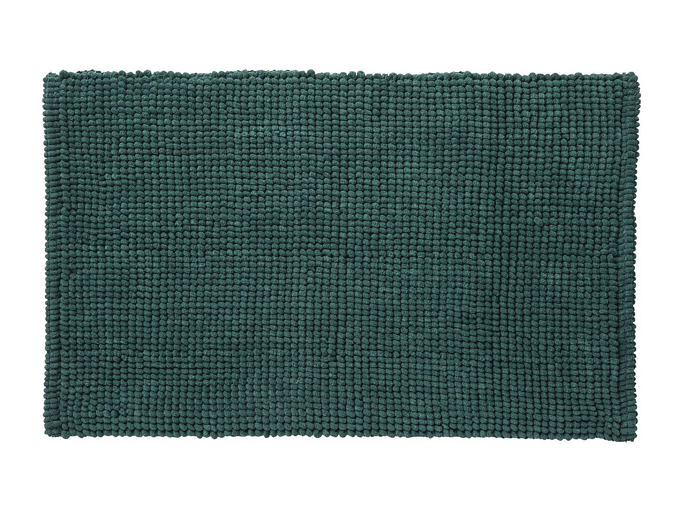 Tapis de bain en polycoton uni sapin 50x80cm