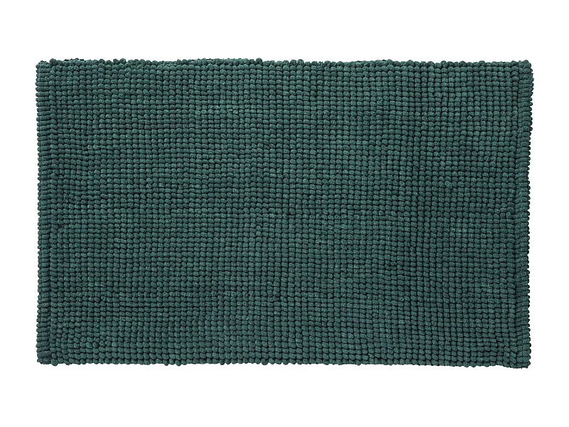 Tapis de bain en polycoton uni sapin 50x80cm