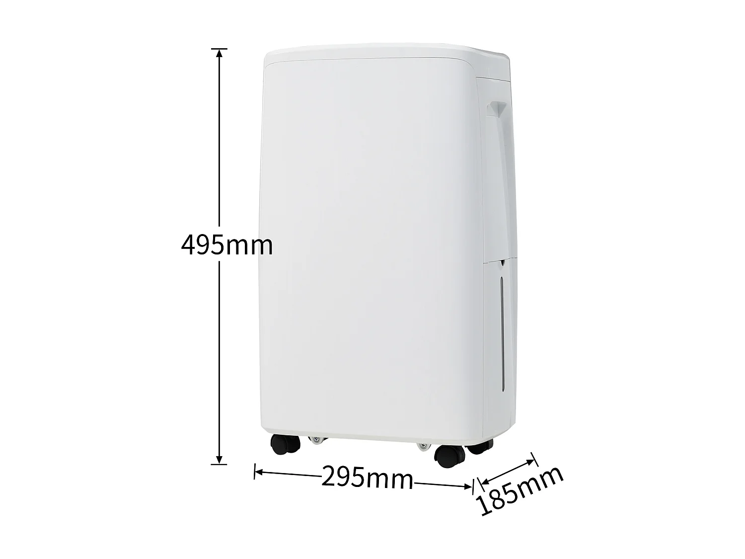 Déshumidificateur 3 en 1, 12L/jour, déshumidificateur, purificateur d'air et séchoir, réservoir de 1.5L, minuterie 24h, écran LED, pour 15㎡, Blanc