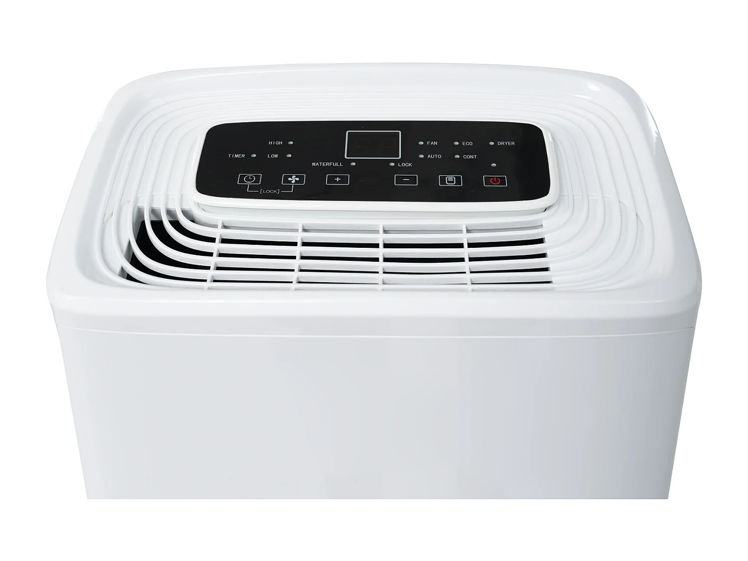 Déshumidificateur 3 en 1, 12L/jour, déshumidificateur, purificateur d'air et séchoir, réservoir de 1.5L, minuterie 24h, écran LED, pour 15㎡, Blanc