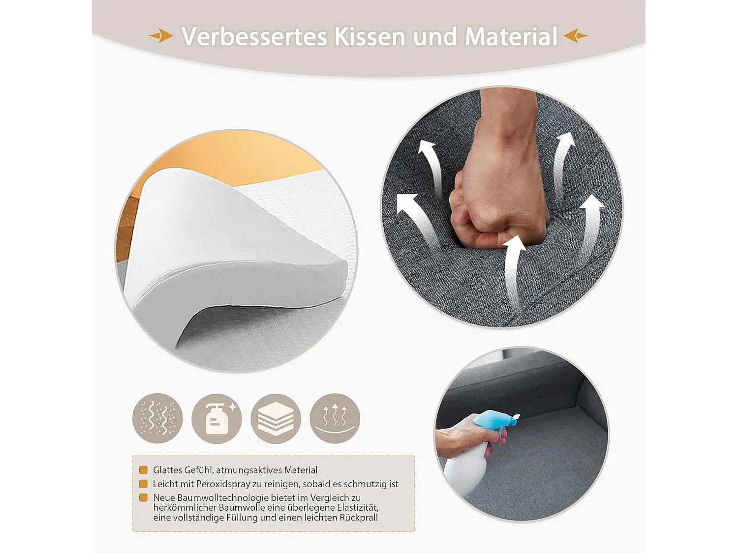 YODOLLA Einzel-Sofa, Bett, Stuhl, 3-in-1-Sessel, wandelbar, verstellbare Stühle, Bett für kleine Räume mit Seitentasche, Dunkelgrau