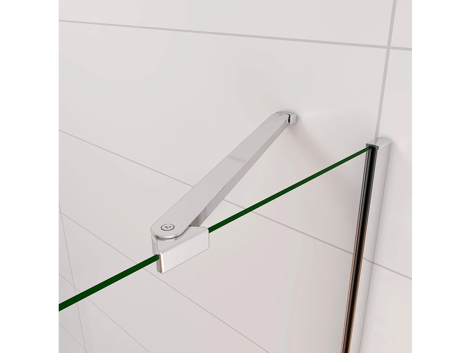 100x140cm Parete Doccia Sopravasca Angolare 2 Ante Pieghevoli con Parete Laterale 80 cm Vetro Temperato 6 mm Trasparente Anticalcare Cromato Lucido