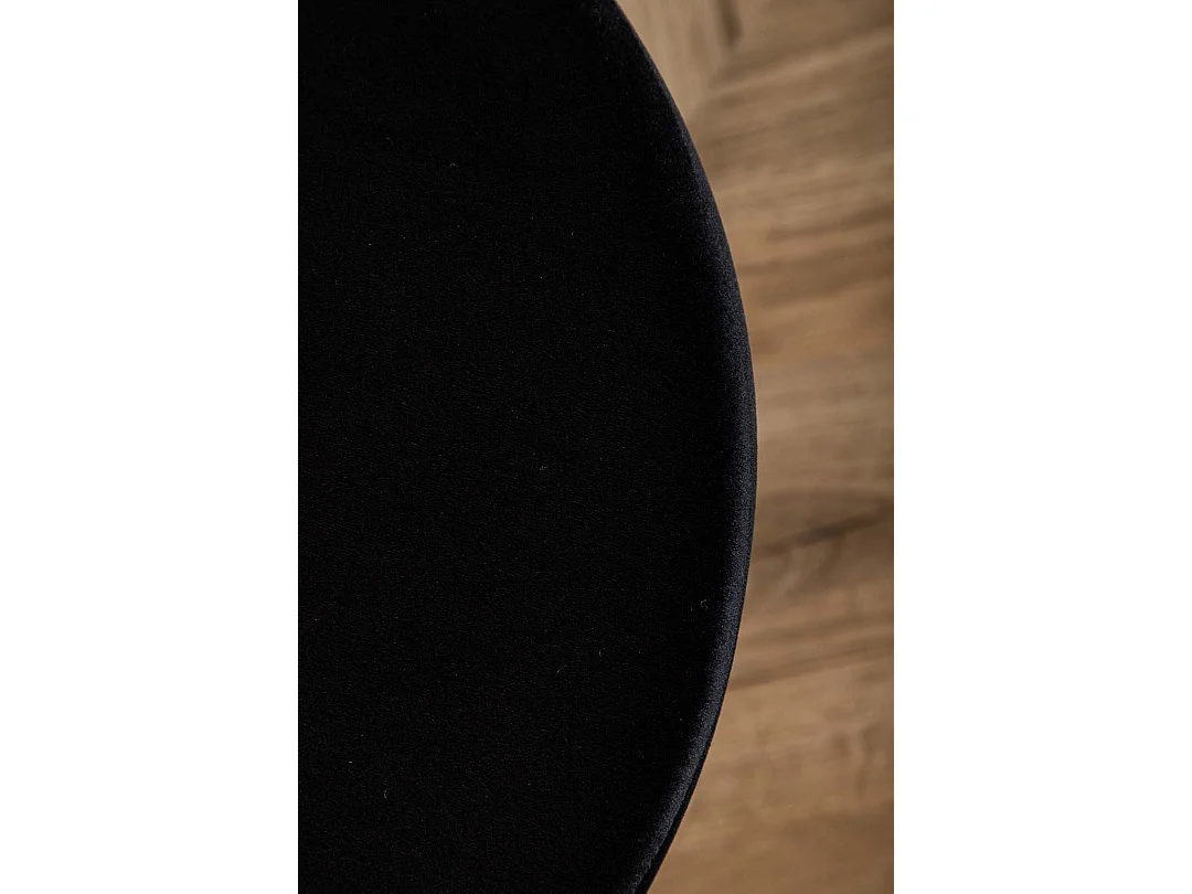 Pot Pouf Ø40cm Velour schwarz.