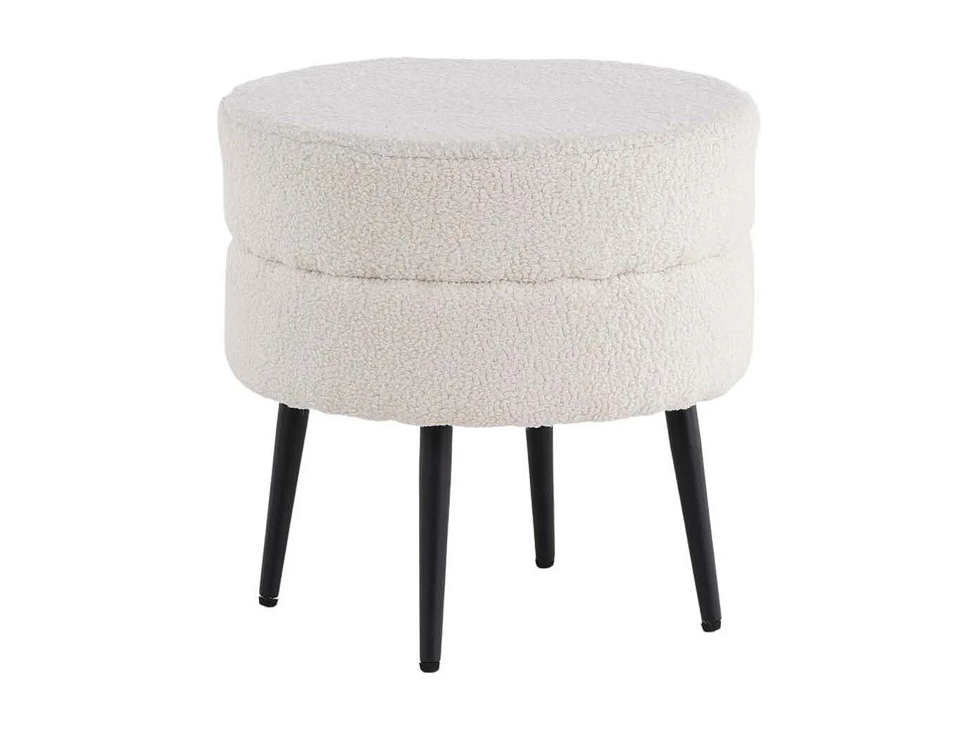 Pot Pouf Ø40cm weiß.