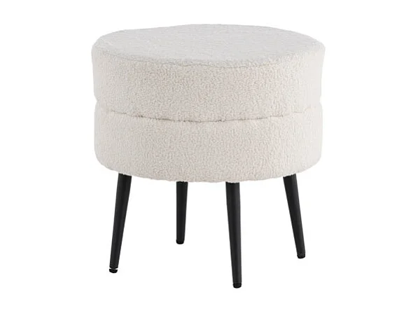 Puff maceta Ø40cm color blanco.