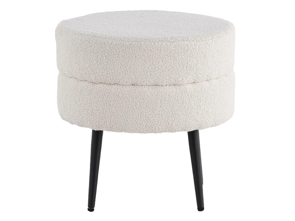 Pot Pouf Ø40cm weiß.