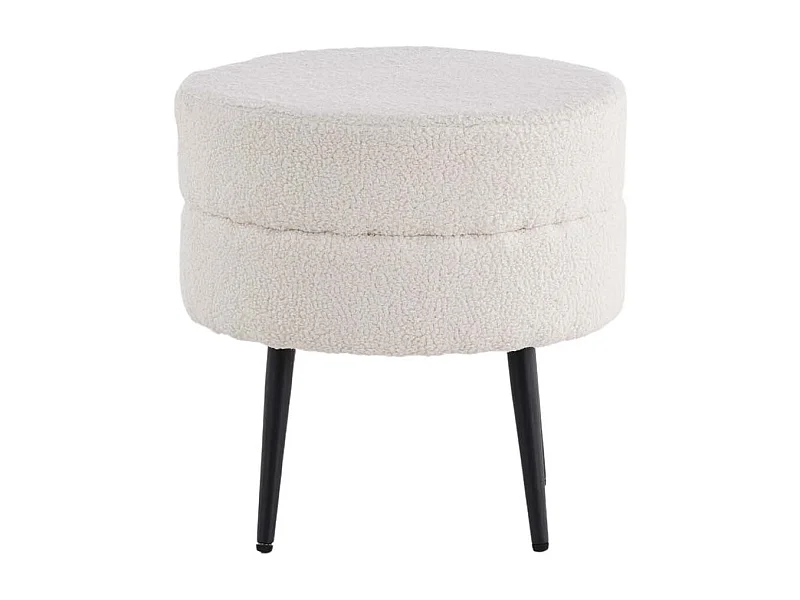 Pot Pouf Ø40cm weiß.