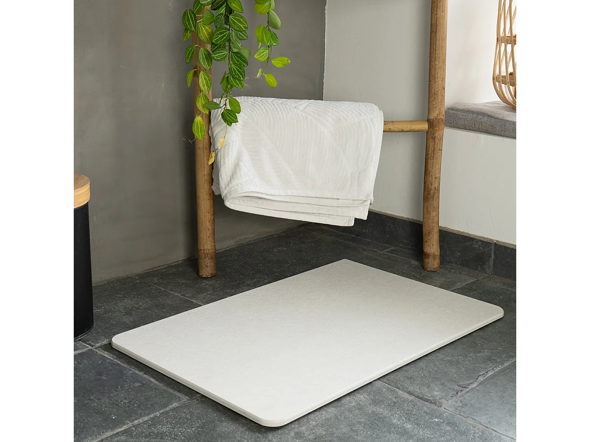 Tapis de bain diatomite taupe 39x60cm
