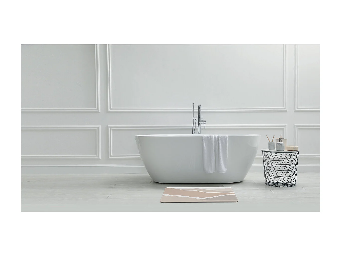 Tapis de bain diatomite motif dune 39x60cm