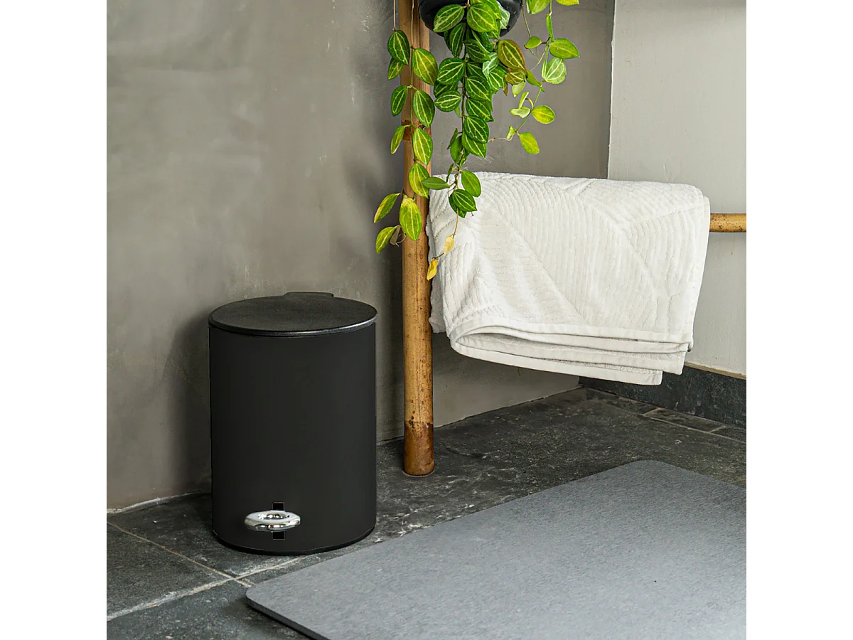 Poubelle salle de bain 3L en métal