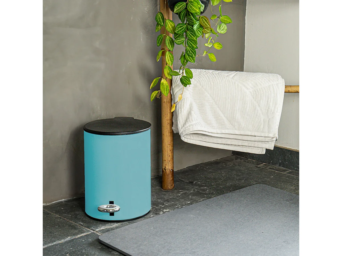 Poubelle salle de bain 3L en métal