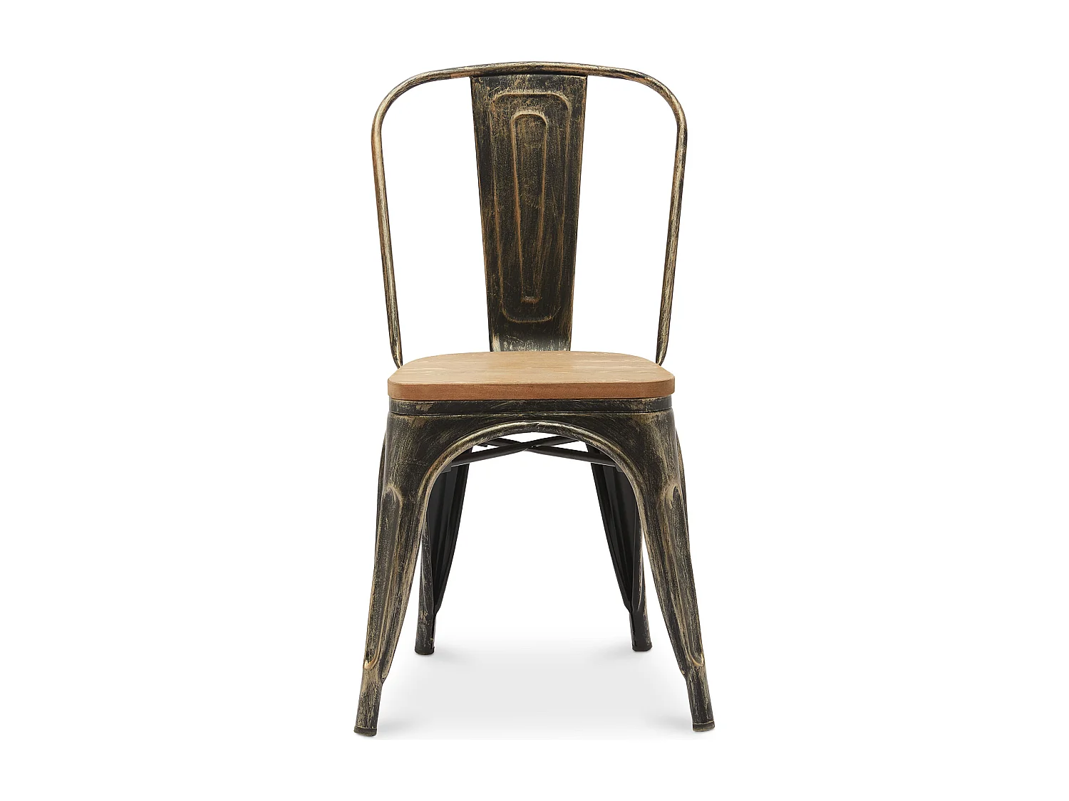 Silla de Comedor - Diseño Industrial - Acero y Madera - Nueva Edición - Stylix