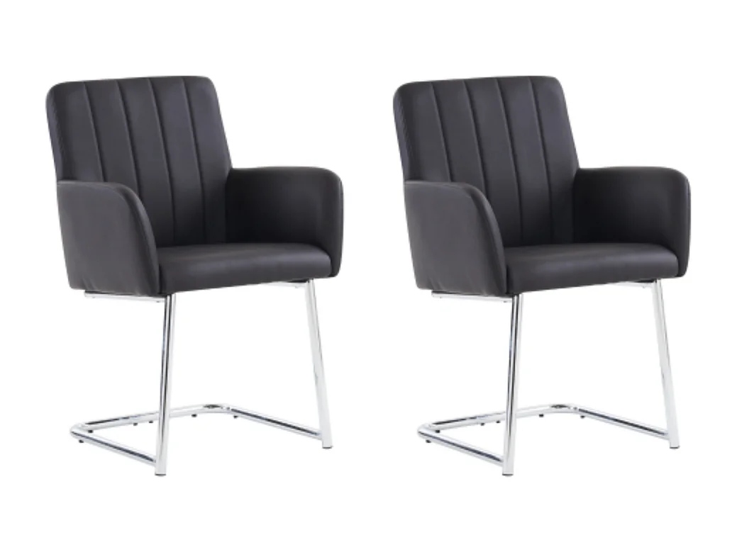 2er Set Esszimmerstühle,Sessel mit Metallbeine,Lounge-Stuhl,Wohnzimmerstuhl,für Shlafzimmer