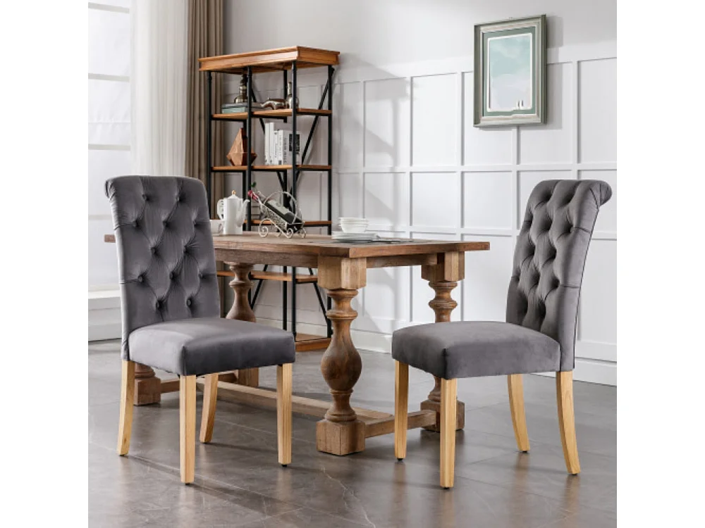 Esszimmerstühle 2er Set mit,Schlafzimmerstuhl Küchenstuhl Wohnzimmer Lounge Freizeitstuhl