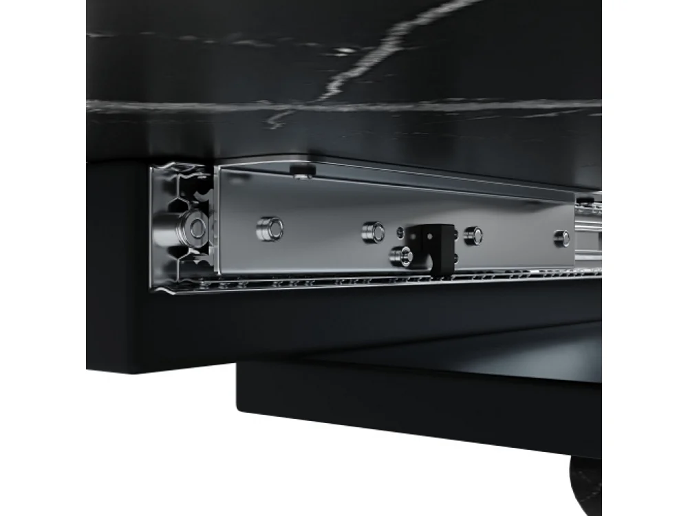 Ausziehbarer Esstisch,Küchentisch, Balkontisch, Esstisch aus Holz, ausziehbarer Esstisch, 120–160 cm, Platz für bis zu 6 Personen