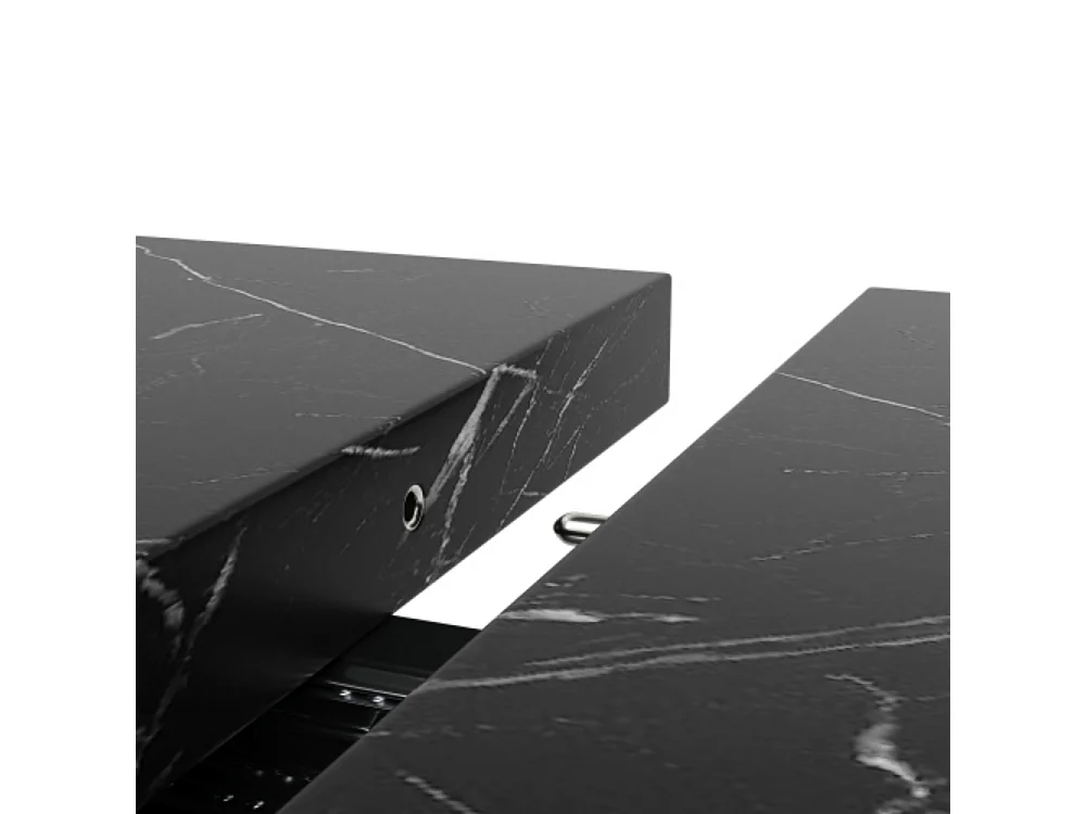 Ausziehbarer Esstisch,Küchentisch, Balkontisch, Esstisch aus Holz, ausziehbarer Esstisch, 120–160 cm, Platz für bis zu 6 Personen