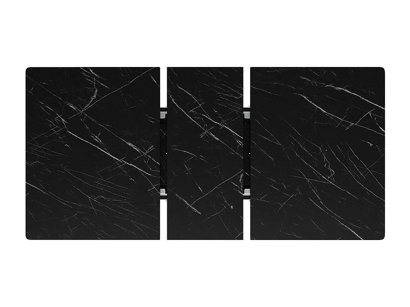 Esstisch Ausziehbarer Küchentisch 120–160 cm Platz für bis zu 6 Personen Esszimmertisch Schwarz