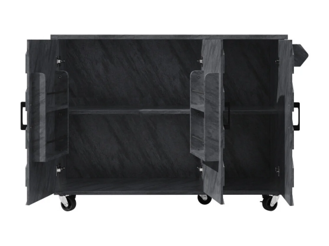 Kücheninsel, Buffetschrank,Servicewagen, mobile Kücheninsel, ausziehbarer Küchenwagen mit Rädern, mit Handtuchhalter 118*45(75)*92cm