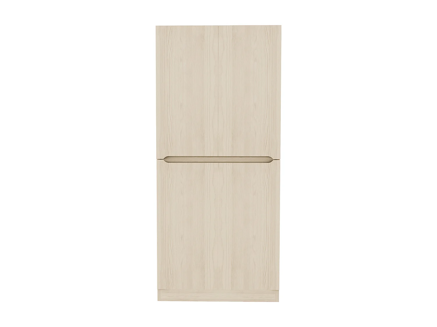 Kleiderschrank mit Doppeltür-Design und Kleinem Staufach 70 × 40 × 170 cm Holzfarbe