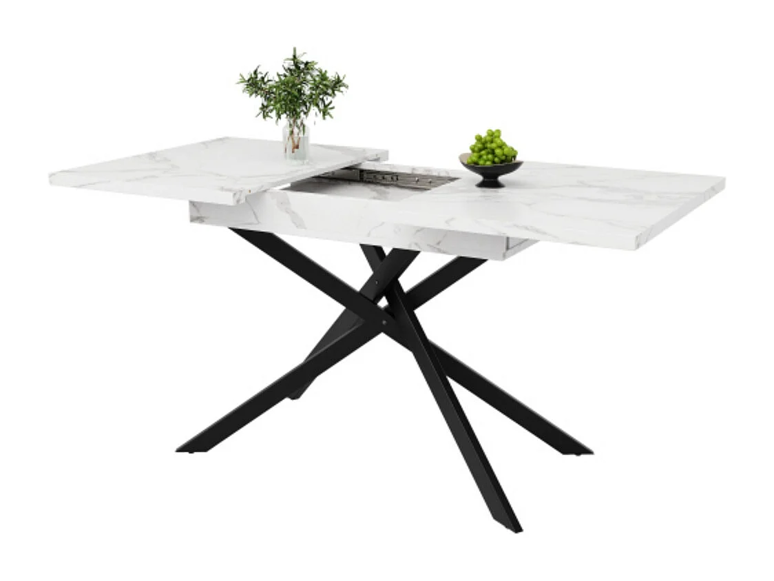 Esstisch Teleskoptisch ,Ausziehbarer Küchentisch platzsparender Küchentisch,für Küche und Wohnzimmer(120-160cm)