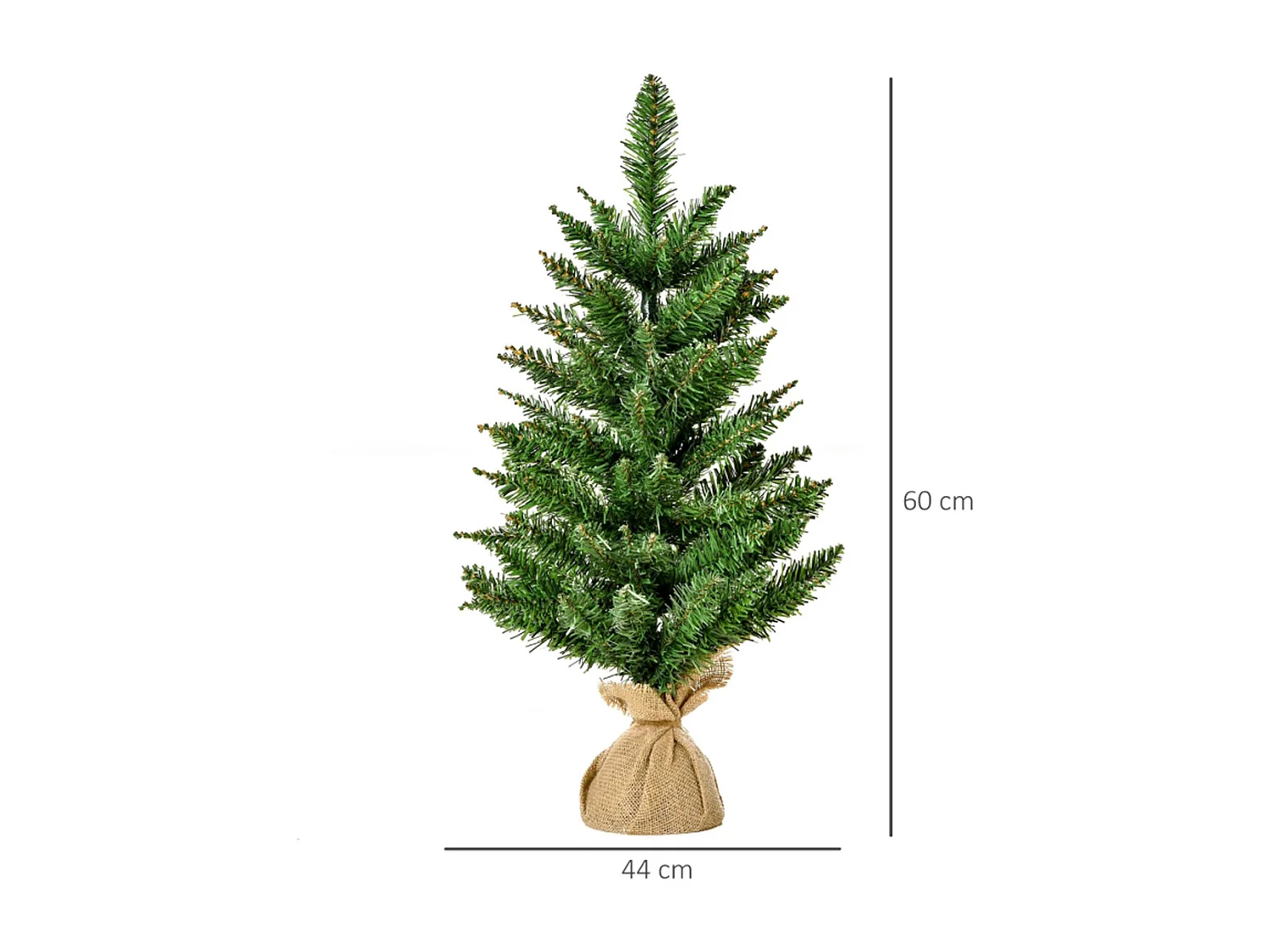 Weihnachtsbäume mit Zementständer Mini-Christbaum Künstlichen Weihnachten Tannenbaum Weihnachtsdekoration 60 cm hoch