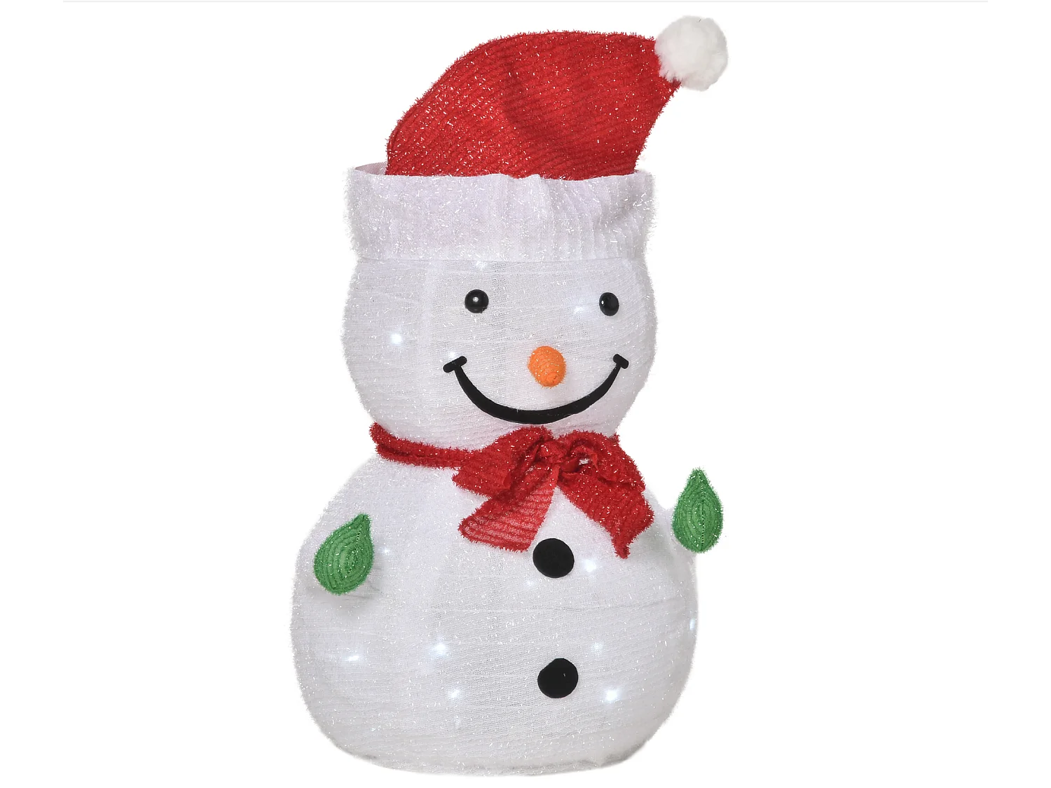 Weihnachtsdekoration Schneemann Outdoor, Weihnachtsdeko Weihnachtslicht,LEDS, 30 cm x 30 cm x 51 cm